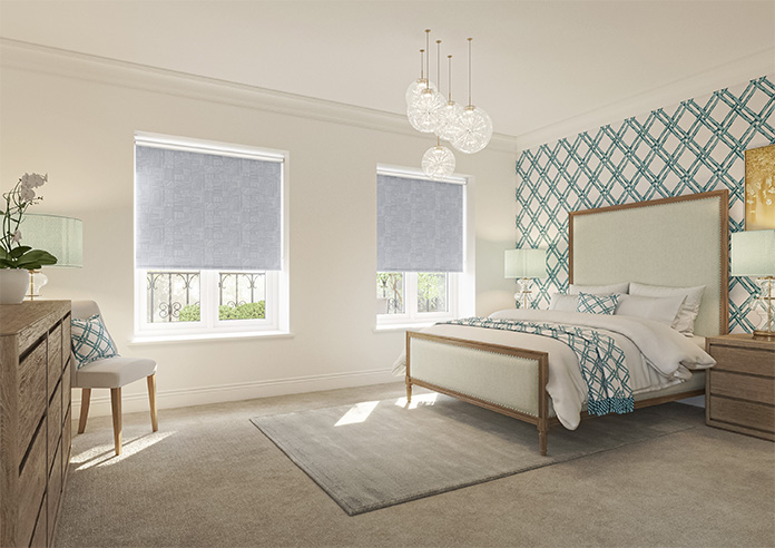 Irregular Tiles, Classic Grey - Roller Blind - Image 7